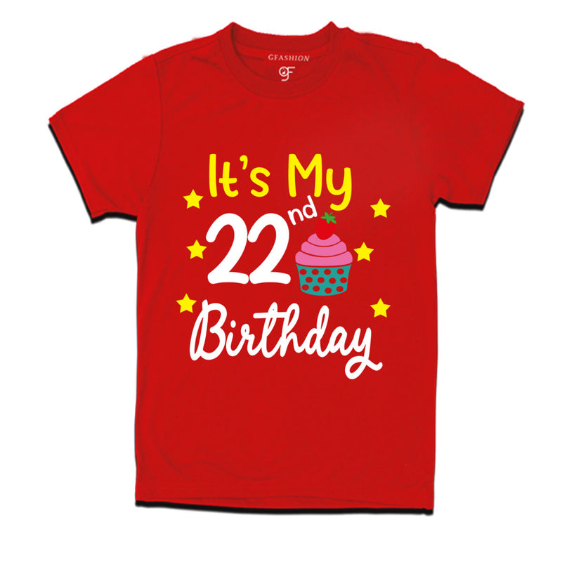 it's my 22nd birthday tshirts for boy and girls