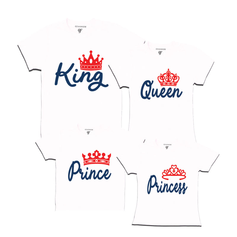 KING QUEEN PRINCE PRINCESS FAMILY T-SHIRTS