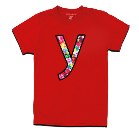 Initial Y t shirts for kids and adults