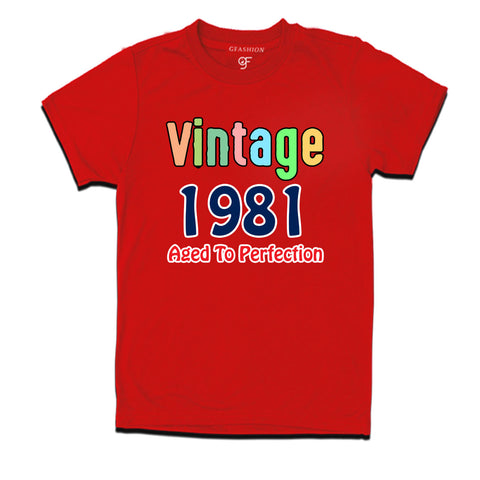 vintage 1981 aged to perfection t-shirts