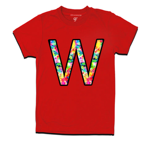 Initial W t shirts for kids and adults