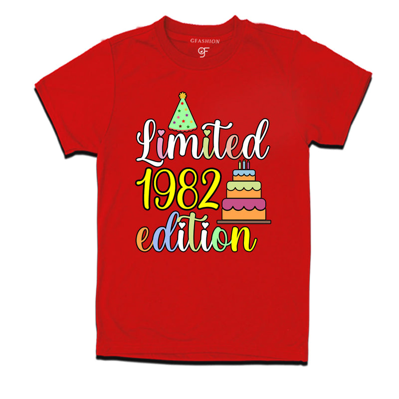 limited 1982 edition birthday t-shirts