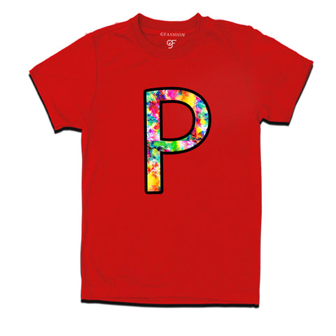 Initial P t shirts for kids and adults