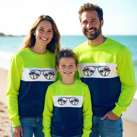 3-Color Cotton Crewneck Sweatshirts for Groups