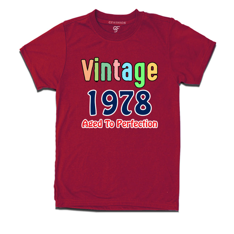 vintage 1978 aged to perfection t-shirts