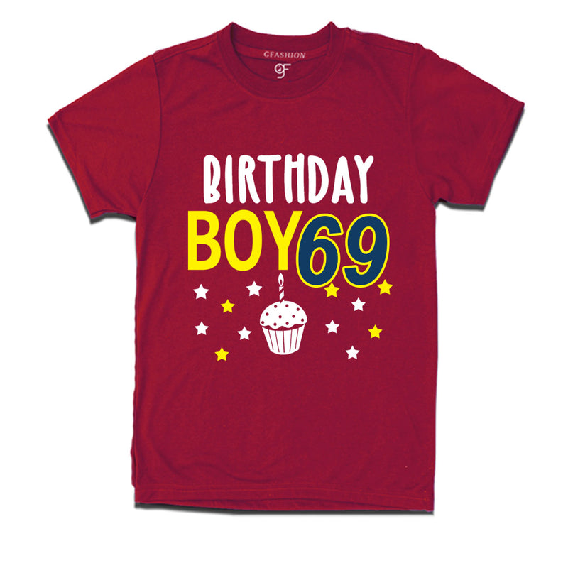 Birthday boy t shirts for 69th year