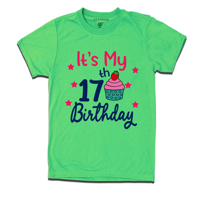 it's my 17th birthday tshirts for boy and girls
