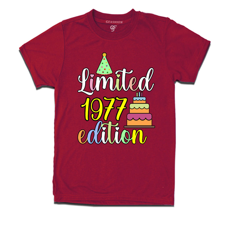 limited 1977 edition birthday t-shirts