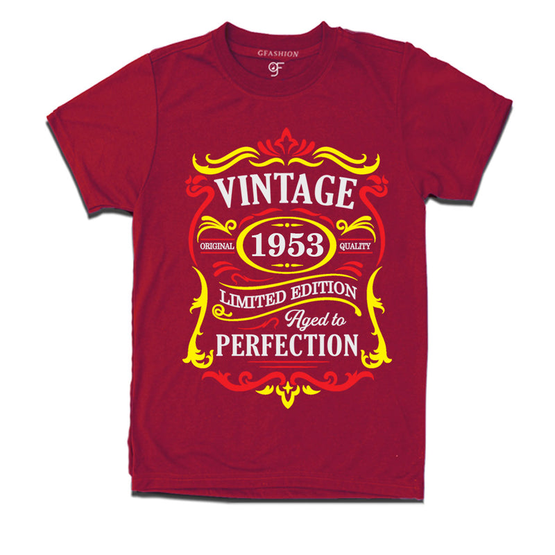 vintage 1953 original quality limited edition aged to perfection t-shirt