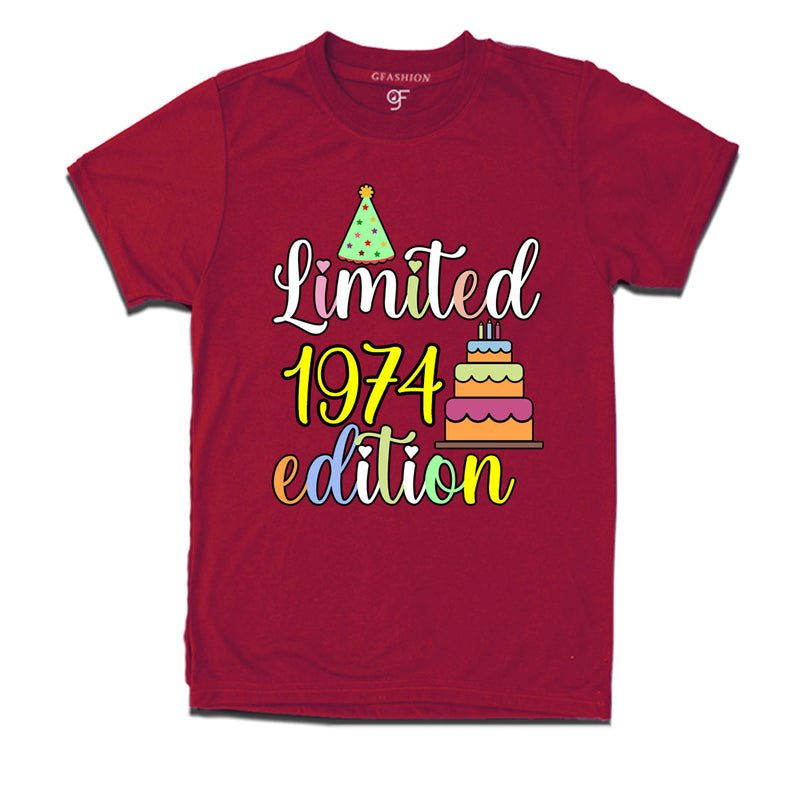 limited 1974 edition birthday t-shirts