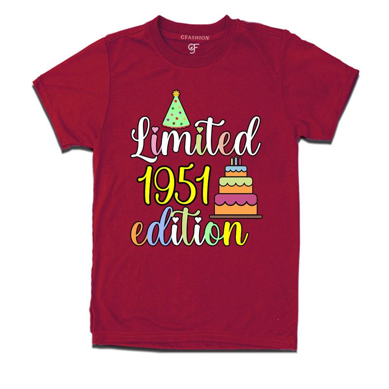 limited 1951 edition birthday t-shirts