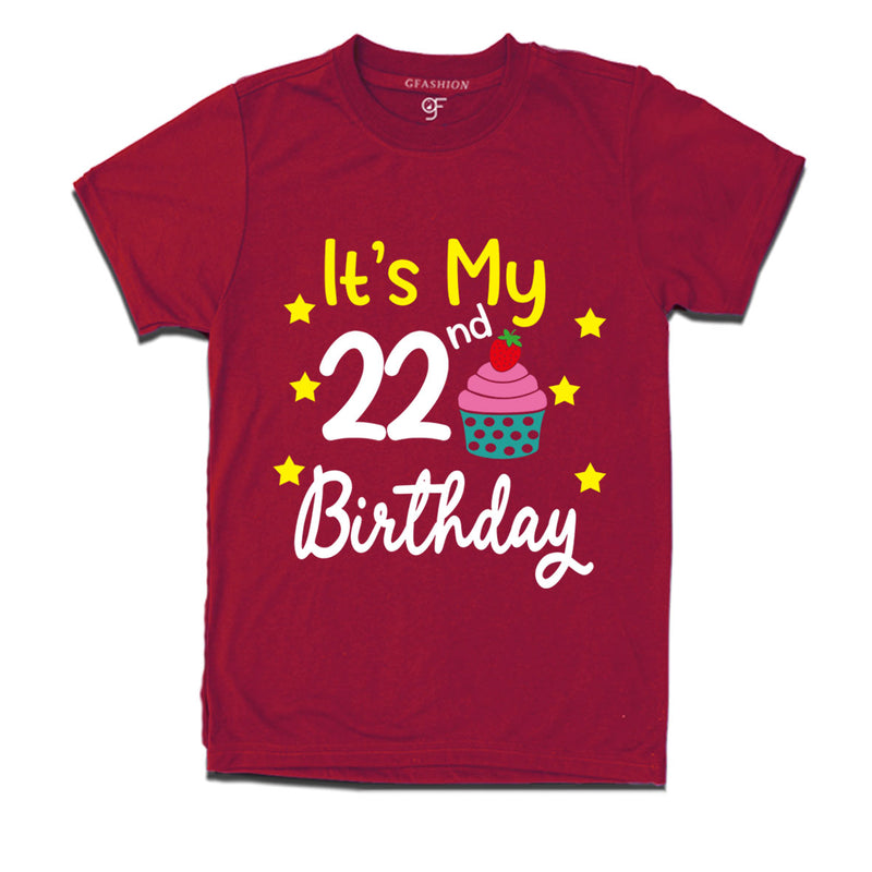 it's my 22nd birthday tshirts for boy and girls
