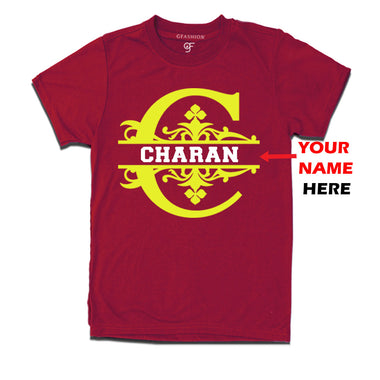 Initial C with name t shirts for kids and adults