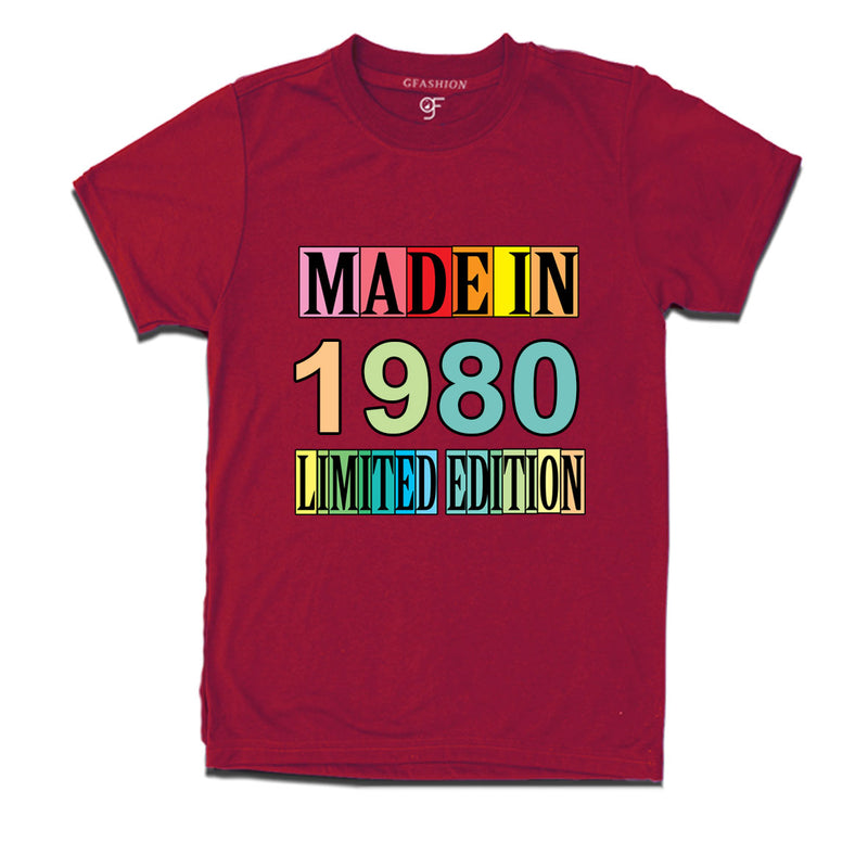 Made in 1980 Limited Edition t shirts
