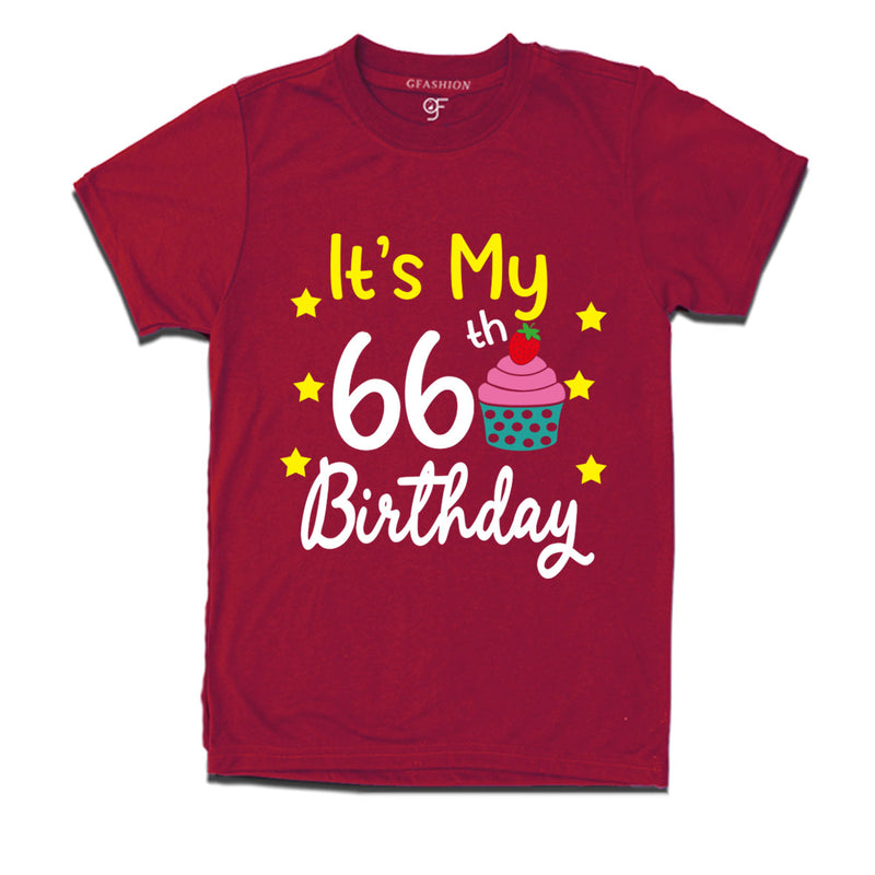 it's my 66th birthday tshirts for men's and women's