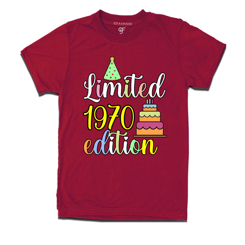 limited 1970 edition birthday t-shirts