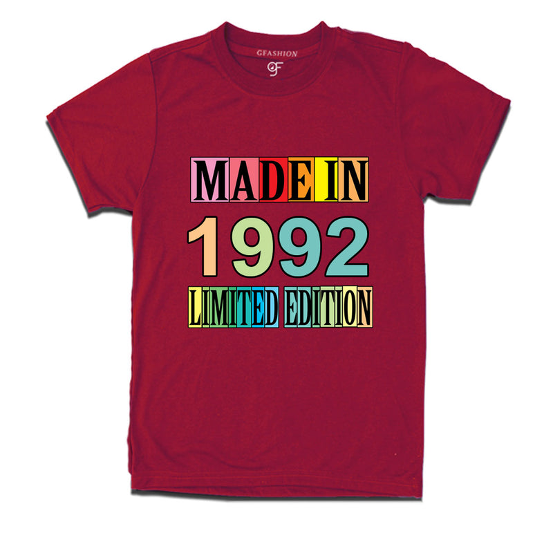 Made in 1992 Limited Edition t shirts