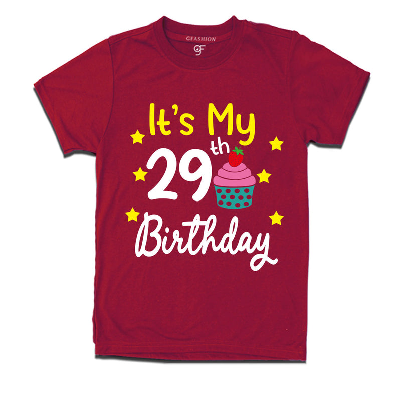 it's my 29th birthday tshirts for men's and women's