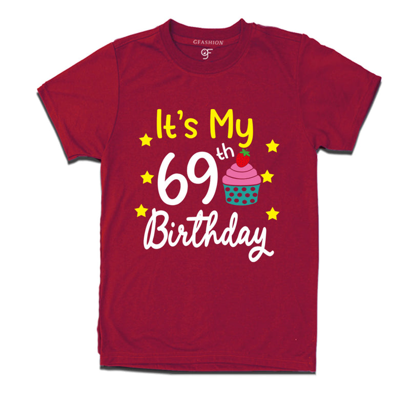 it's my 69th birthday tshirts for men's and women's