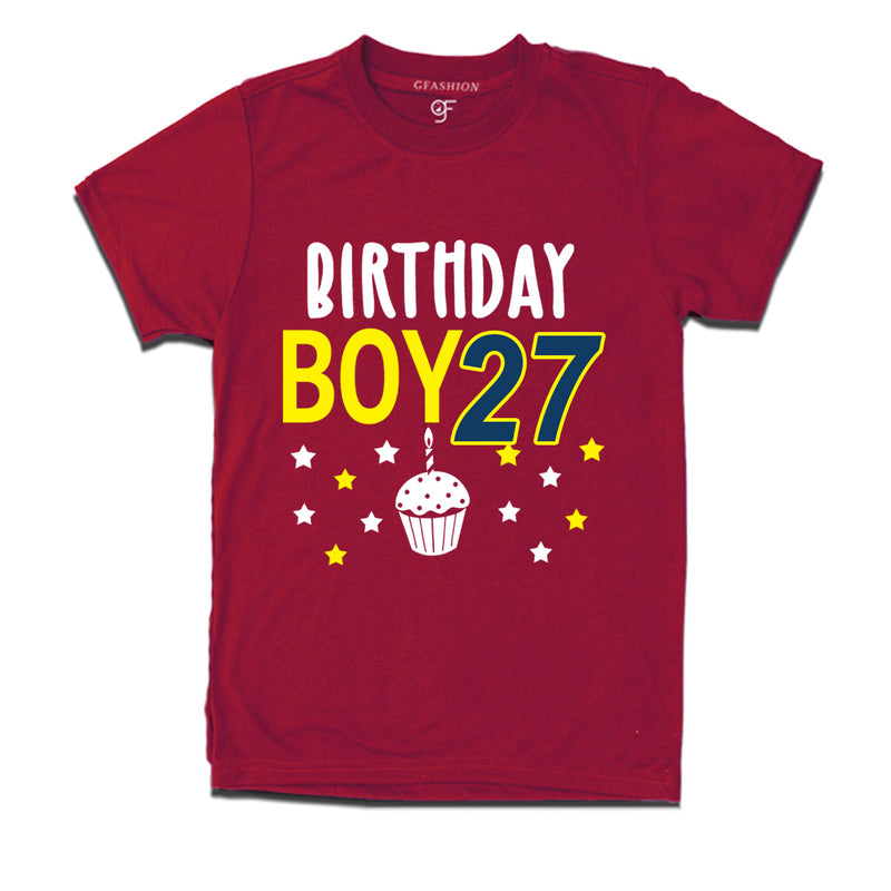 Birthday boy t shirts for 27th year