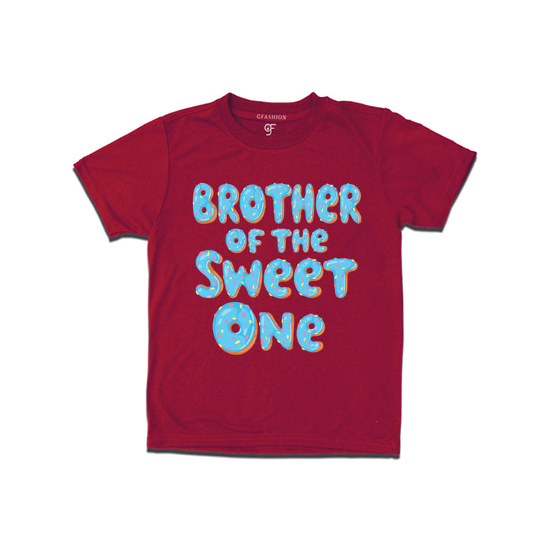 Brother of the sweet one Donut boys t shirt