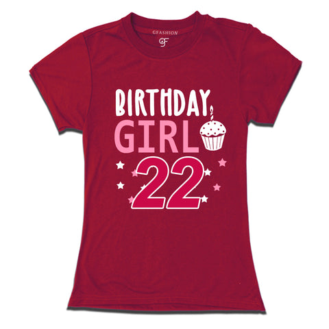 Birthday Girl t shirts for 22nd year