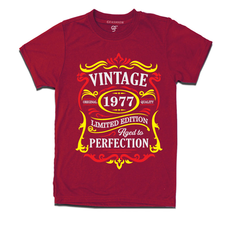 vintage 1977 original quality limited edition aged to perfection t-shirt