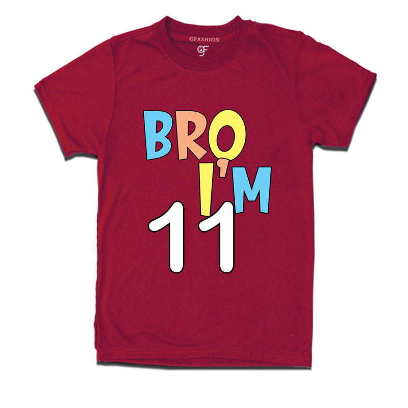 Bro I'm 11 trending birthday t shirts