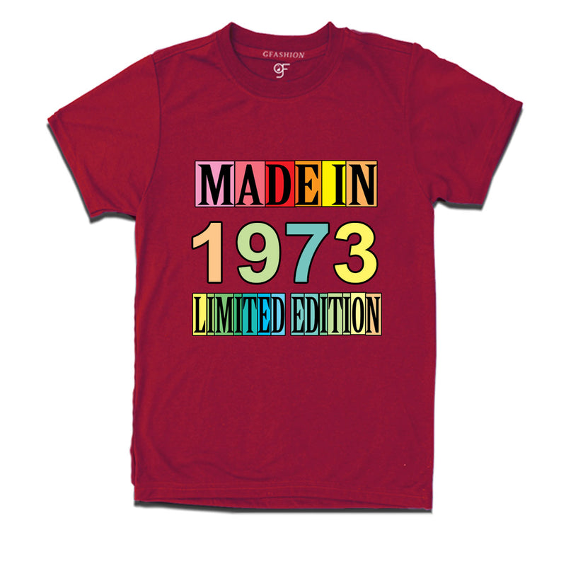Made in 1973 Limited Edition t shirts