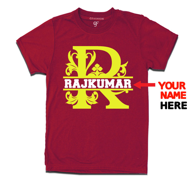 Initial R with name t shirts for kids and adults
