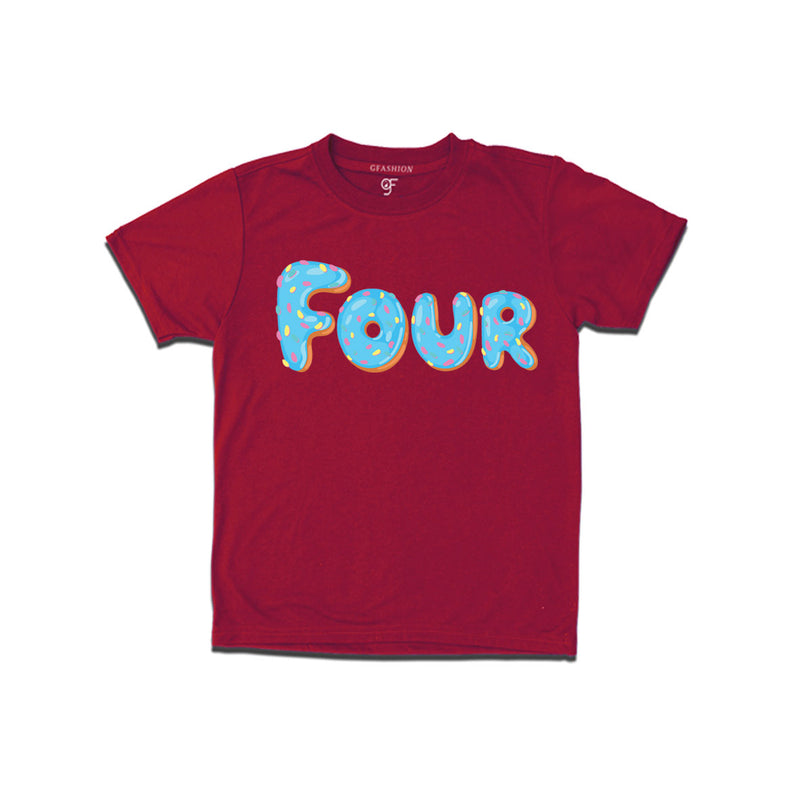 Donut Birthday boy t shirts for 4th birthday