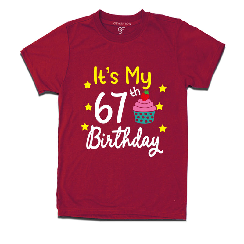 it's my 67th birthday tshirts for men's and women's