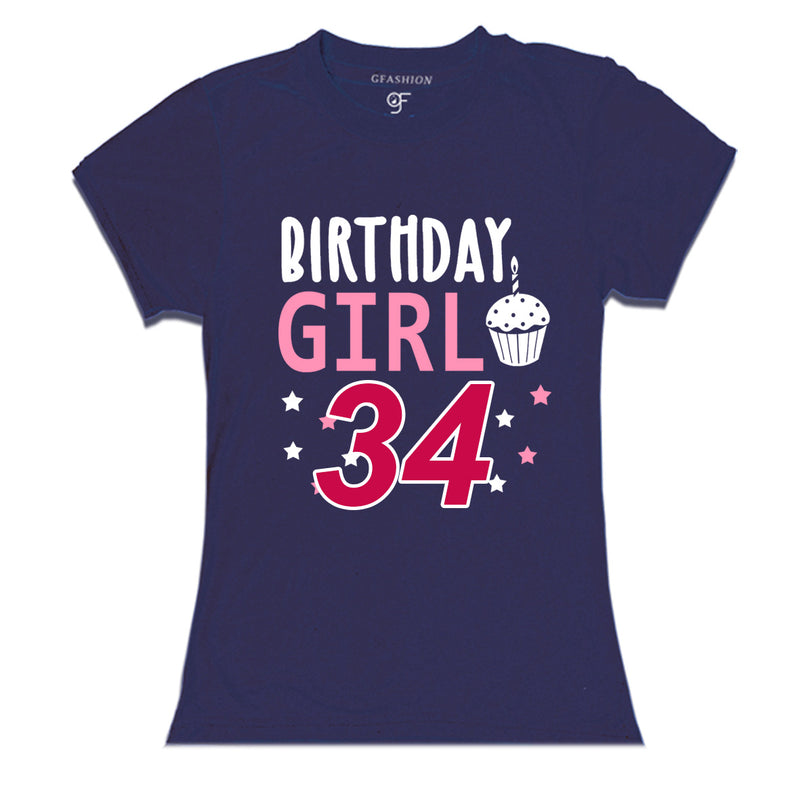 Birthday Girl t shirts for 34th year