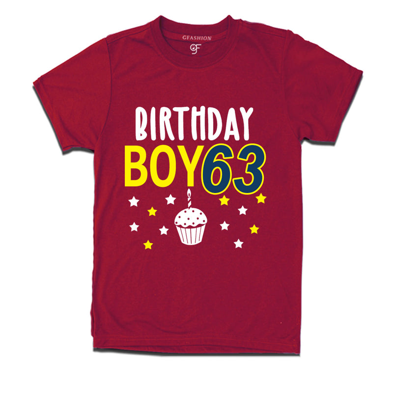 Birthday boy t shirts for 63rd year