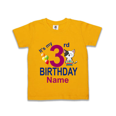 3rd birthday t-shirts for girl or boy