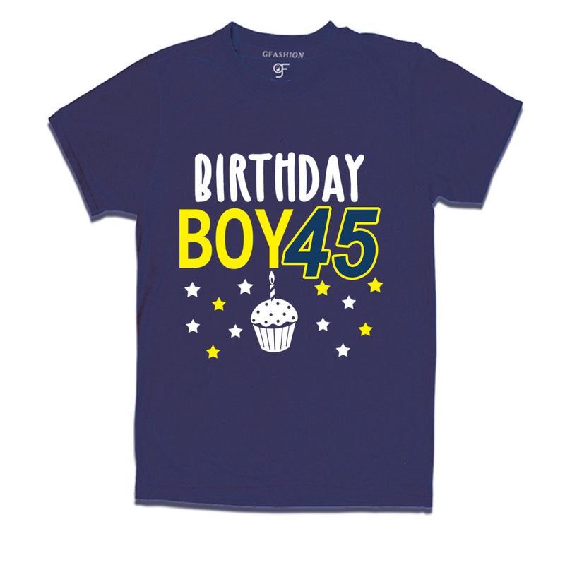 Birthday boy t shirts for 45th year