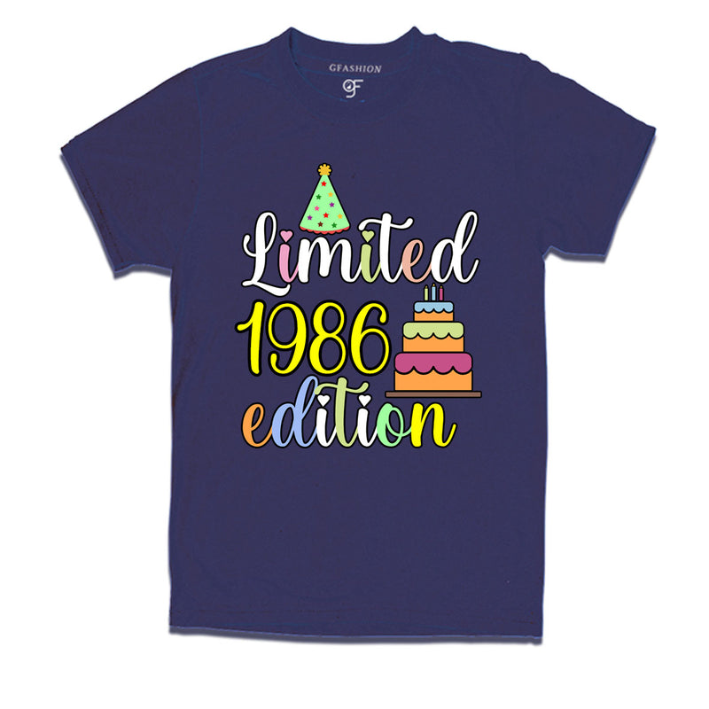 limited 1986 edition birthday t-shirts