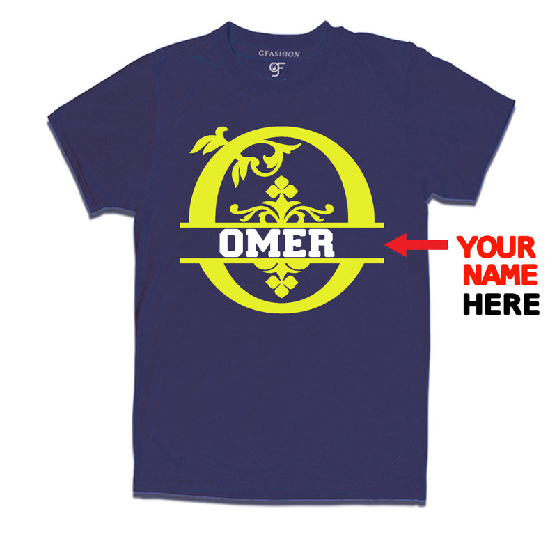 Initial O with name t shirts for kids and adults