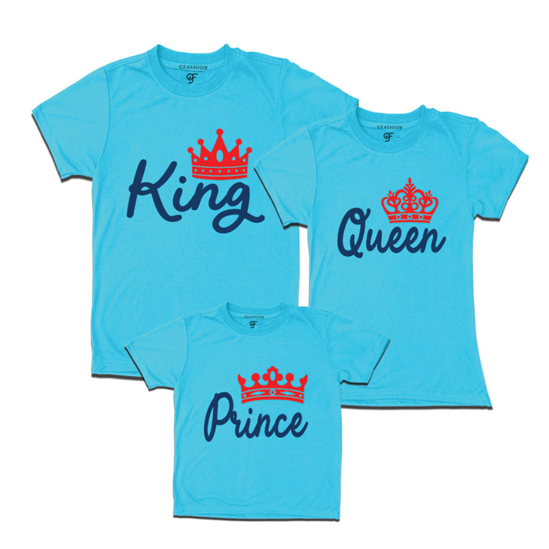 king queen and prince matching family t-shirt