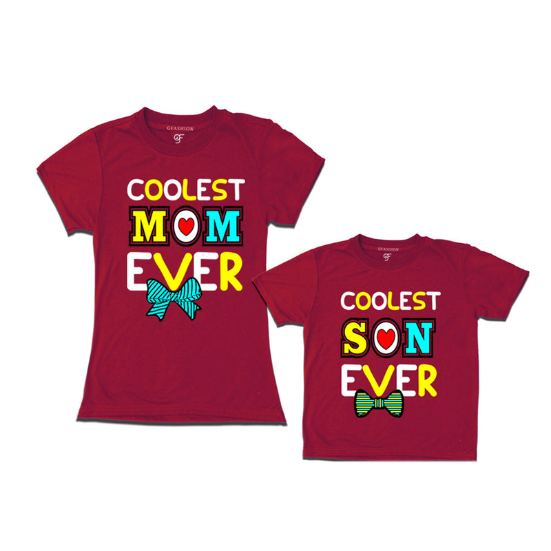 COOLEST MOM SON EVER MATCHING T SHIRTS