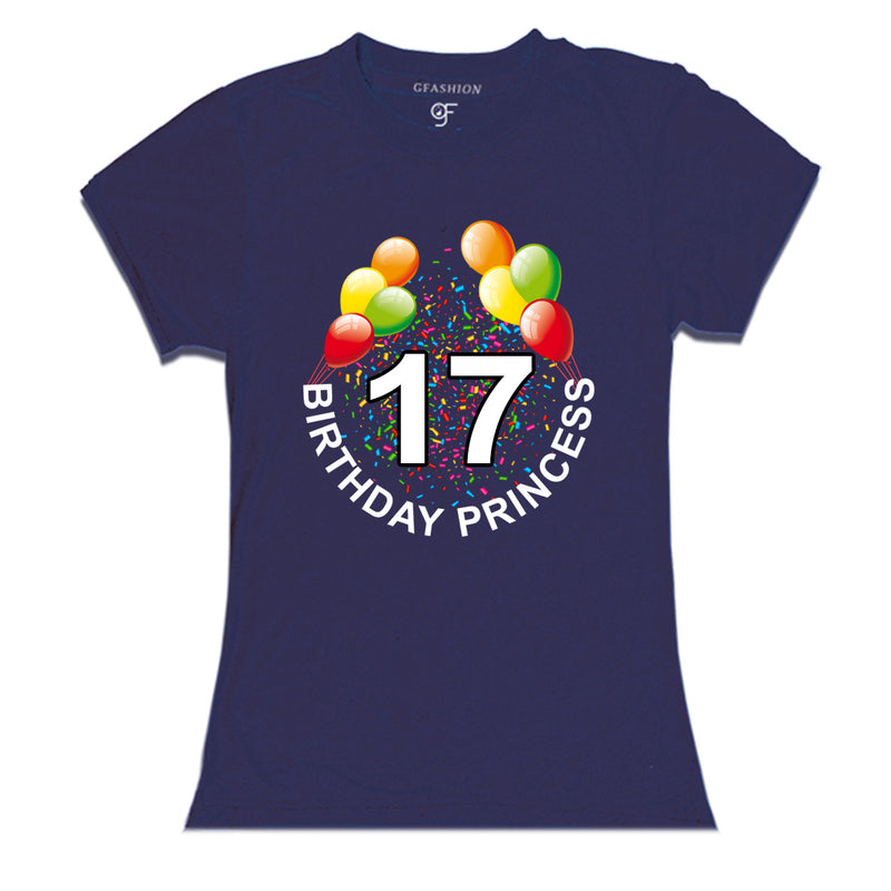 Birthday princess t shirts for 17th birthday