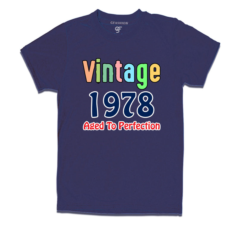 vintage 1978 aged to perfection t-shirts