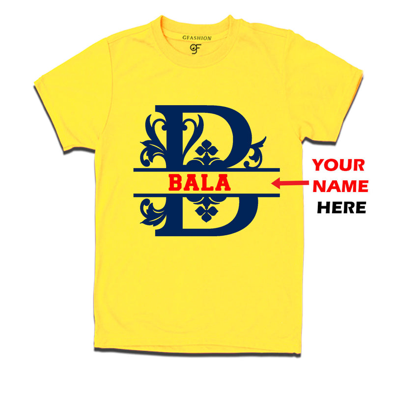 Initial B with name t shirts for kids and adults