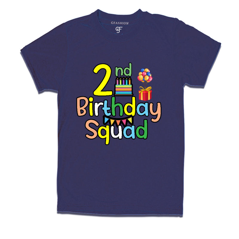 2nd birthday squad t shirts