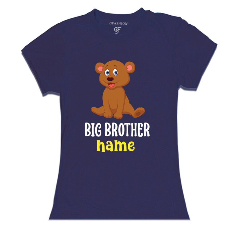 boy's t-shirts name customize  with cute baby bear carton print