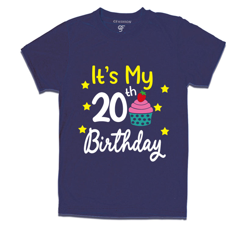 it's my 20th birthday tshirts for boy and girls