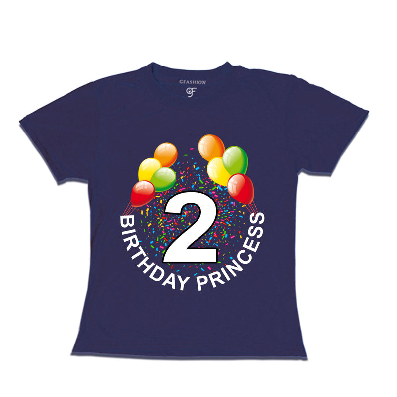 Birthday princess t shirts for 2nd birthday