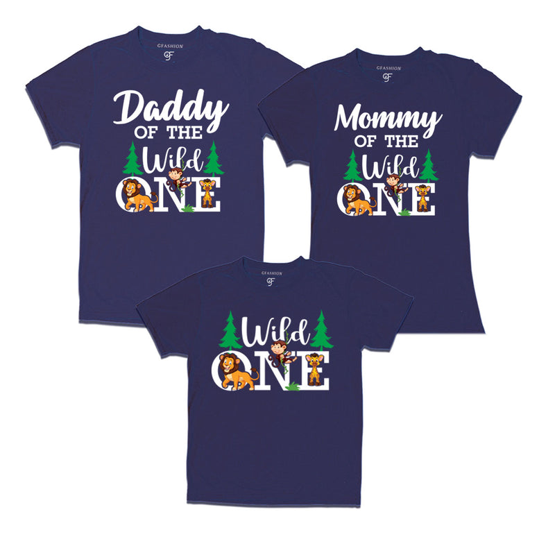 DADDY OF THE WILD ONE MOMMY OF THE WILD ONE AND WILD ONE BIRTHDAY FAMILY T SHIRTS