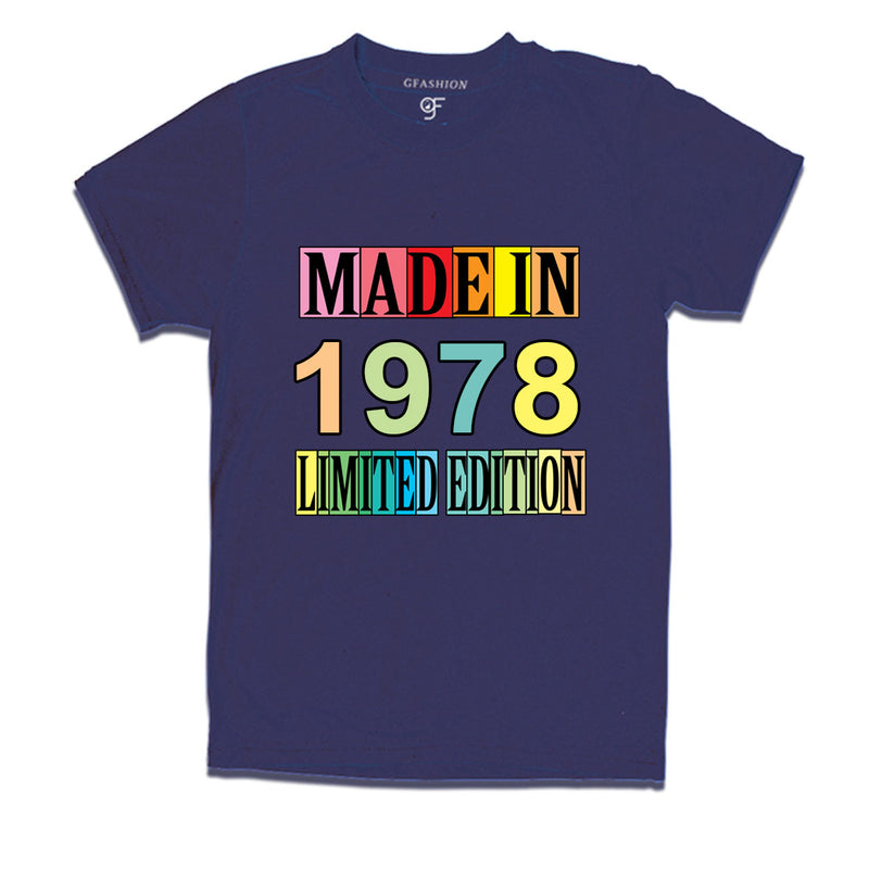 Made in 1978 Limited Edition t shirts