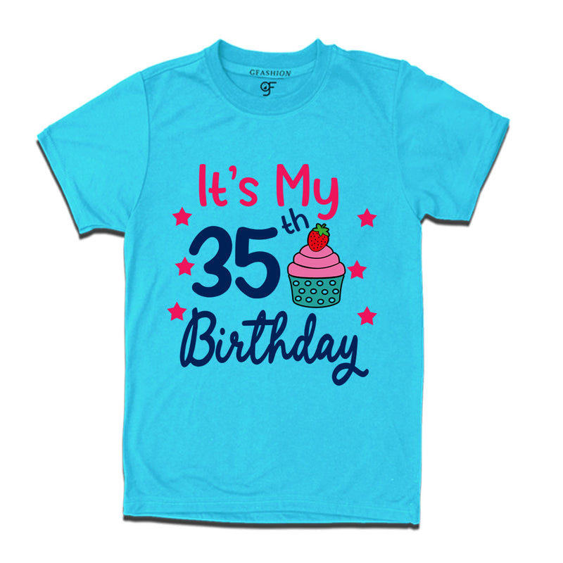 it's my 35th birthday tshirts for  men's and women's